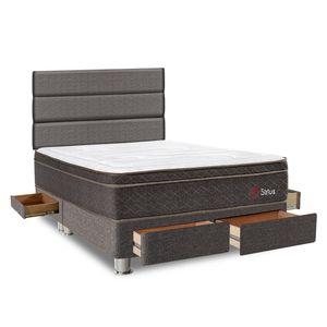Dormitorio 4 Cajones Marrón Sirius King
