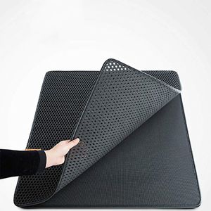 Alfombra Doble Capa Gris para Gato