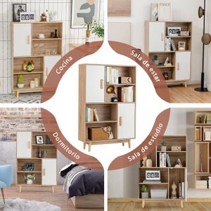 Librero Luma Roble DIBA Muebles