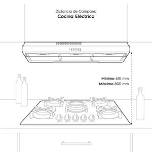 Campana Empotrable Eléctrico 90cm Electrolux Ejse362tbis Silver