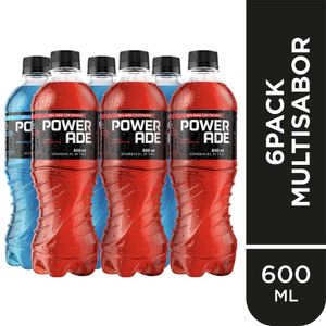 Rehidratante POWERADE Mix Botella 600ml Paquete 6un