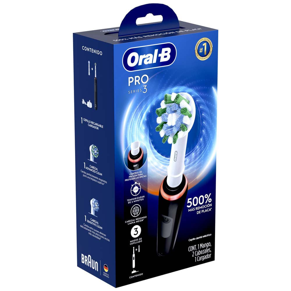 Oral-B Cepillo de dientes eléctrico 3D blanco con pilas, 1 unidad (los  colores y el embalaje pueden variar)
