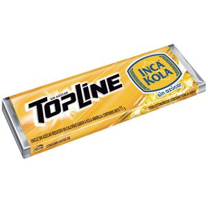 Goma de Mascar TOPLINE Sabor a Inca Kola Paquete 11g