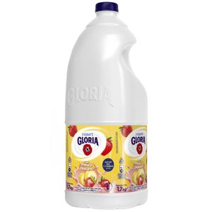 Yogurt GLORIA Parcialmente Descremado Sabor a Fresa y Plátano Botella 1.7Kg