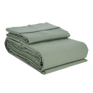 Set Sábanas Algodón satín Liso de 240 Hilos King XL