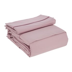 Set Sábanas Algodón satín Liso de 240 Hilos 2 plazas
