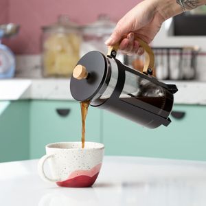 Cafetera Francesa Vidrio-Bambú 1000 ml