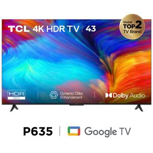 Televisor TCL LED 43" UHD 4K Smart Tv 43P635