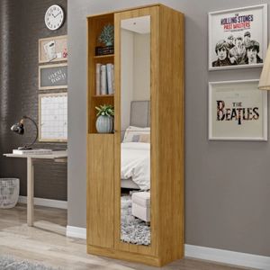 Ropero multiusos 2 puertas + espejo Crystal color Duna TU MESITA