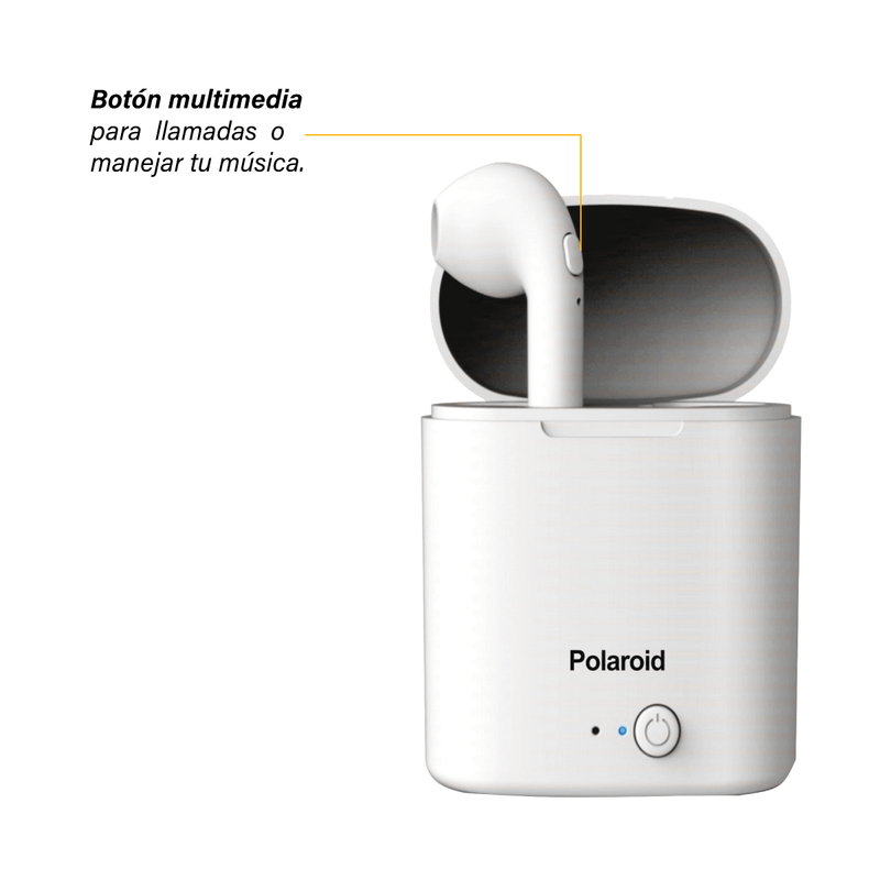 Polaroid true discount wireless metallic earbuds