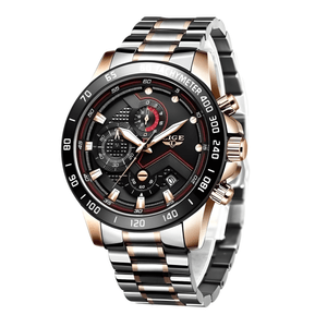 Reloj Hombre Lige 9982 Cronógrafos Movimiento Japones