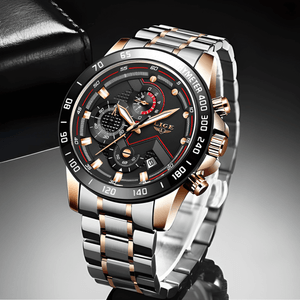 Reloj Hombre Lige 9982 Cronógrafos Movimiento Japones