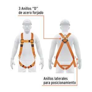 Arnés De Cuerpo Completo 3 Anillos Laterales Ansi Truper 14439