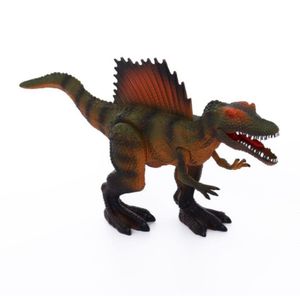 Dinosaurio Dinomat Marron Con Luz Y Sonido