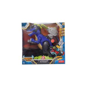 Dinosario Warrior Tech Grande Azul Con Luz Y Sonido