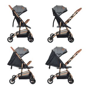 Coche Manija Reversible Para Bebe Baby Circus Gris