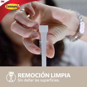 Gancho Decorativo 3M Command Mediano Acero Templado/Níquel Satinado
