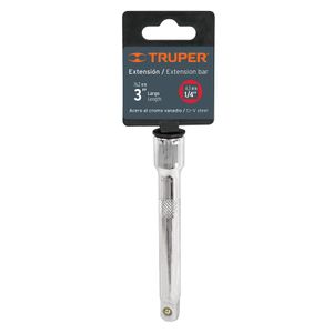 Extension de 3" para matraca cuadro 1/4" Truper 13218