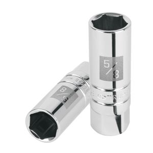 Dado para bujias de 5/8" 6 puntas cuadro 3/8" Truper 13655