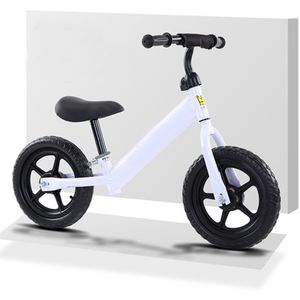 Bicicleta Para Niños Equilibrio Balance Bike Sin Pedales Blanco