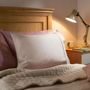 Funda Almohada Algodón satín Liso de 240 Hilos 50 X 70 cm