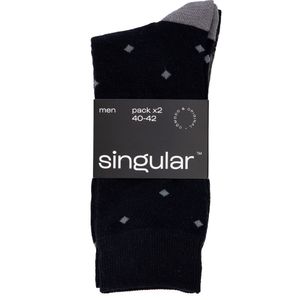 Medias Diseño8 Algodón Pack 2un SINGULAR Hombre