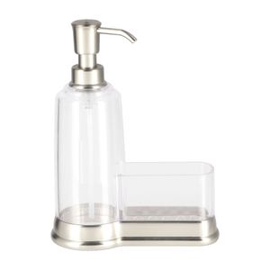 Dispensador Lavaloza Plástico Transparente con porta esponja