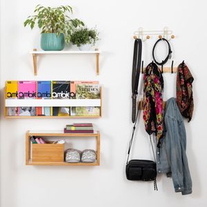 Repisa MDF-Madera Bambú 60 cm