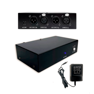 Phantom Power 48V para 2 Micrófonos Condensadores de Estudio