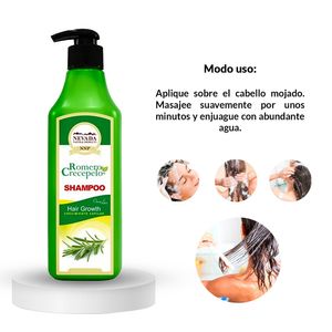 3 Minoxidil Espuma Kirkland + Shampoo Romero Crecepelo 520 ml