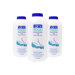 Talco para Pies Dry Foot 180 Gramos 3 Unidades