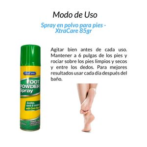 Spray en Polvo para Pies Xtra Care 85 Gramos