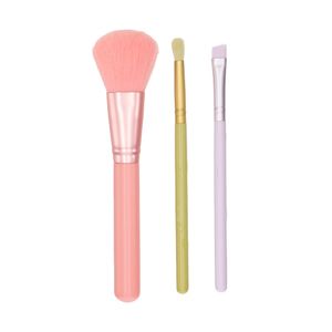 Set 3 Brochas Madera para Maquillaje