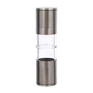 Molinillo Doble de Acrílico y Acero Inoxidable 270 gr