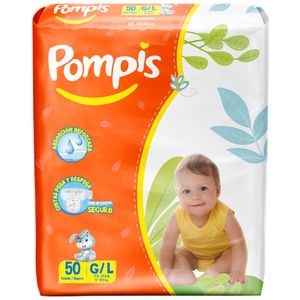 Pañales para Bebé G POMPIS Paquete 50un