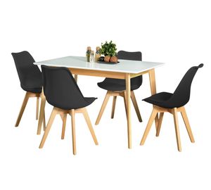 Comedor 4 Sunny Negro Modelarq