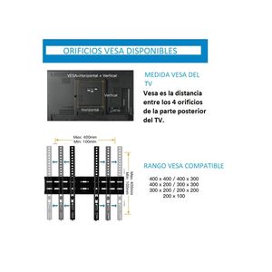 Rack TV Led Smart 32 a 65 Pulgadas Expo Rack ERM3265 Soporte Móvil de 3 giros