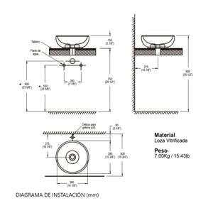 Ovalin Trebol Luna para Sobreponer Blanco