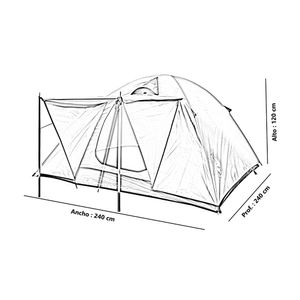 Carpa para 6 persona con toldo Greenside
