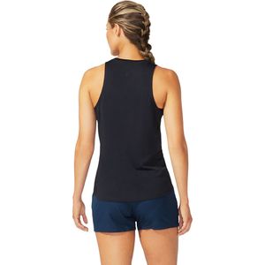 Top ASICS Silver Tank Performance Black Mujer