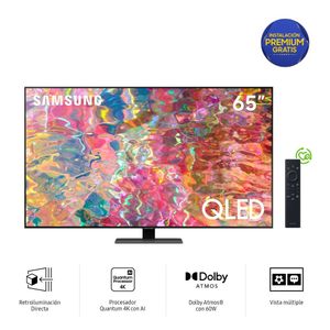 Televisor Samsung Smart TV 65" QLED 4K QN65Q80BAGXPE Negro (2022)