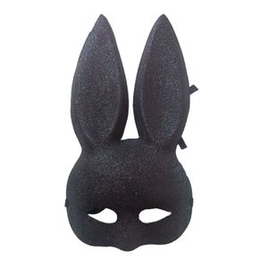 Máscara Antifaz Conejita Glitter Estilo Ariana Grande Disfraz Halloween