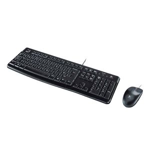 Combo Teclado + Mouse Logitech Desktop MK120 Negro