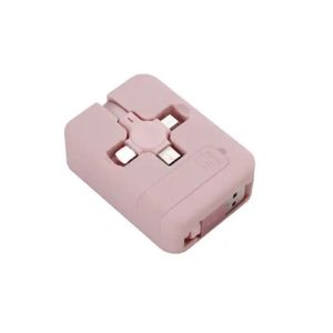 Cable de carga rápida universal retráctil Hakusa - Rosado