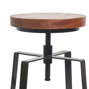 SET X 2 Und Banco Bar METHOME de Metal Regulable Negro
