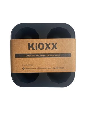 Cubeta de Silicona Vaso Shot 4 Cavidades KiOXX Negra