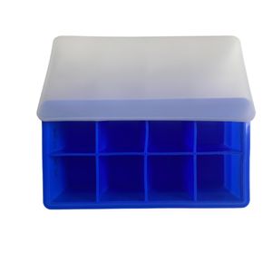 Cubeta de Hielo de Silicona 8 Cavidades KiOXX Azul