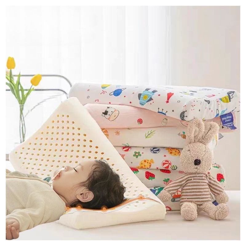 Almohada Ergonomica Infantil Viscoelastica con Funda para NINA Real Plaza