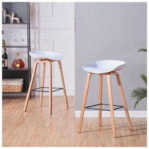 Banco Bar Nórdico Paolo Ventitas Home Blanco