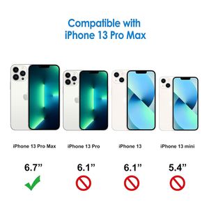 Case para iPhone 13 Pro Max, amortiguador de choques, transparente